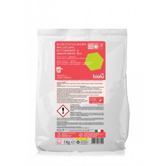 Biolu Acid citric ecologic pentru rufe 1kg - punga                                                  