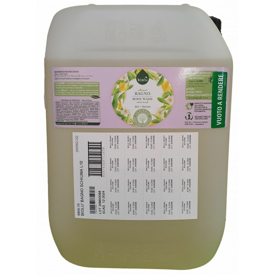 Biolu Gel de dus ecologic cu ylang ylang si vitamina E 10L                                          