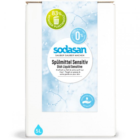 Detergent vase lichid bio sensitiv 5L Sodasan                                                       