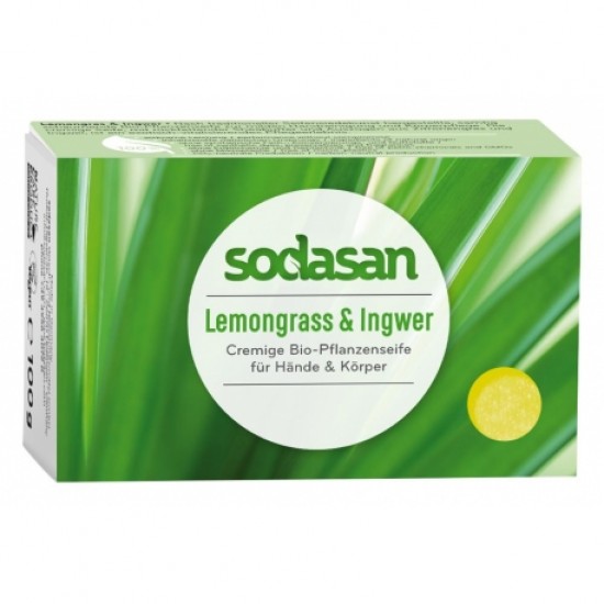 Sapun crema bio lemongrass si ghimbir 100g SODASAN                                                  