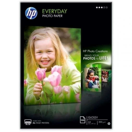 Hartie foto HP Q2510A Glossy, A4, 200 g/mp